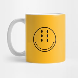 Six-Eyed Smiley Face , Medium Mug